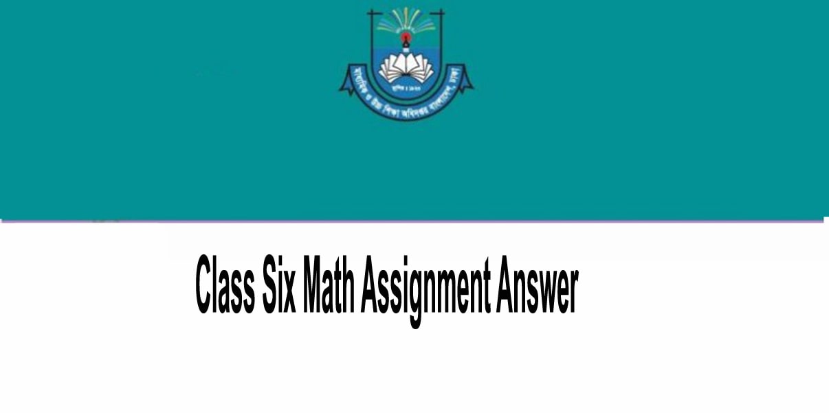 class 6 math assignment 2022 english version
