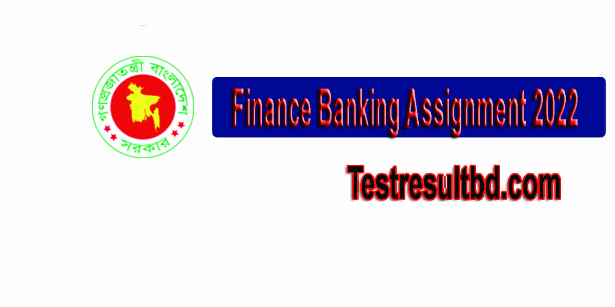 SSC 2022 Finance Banking Assignment Answer