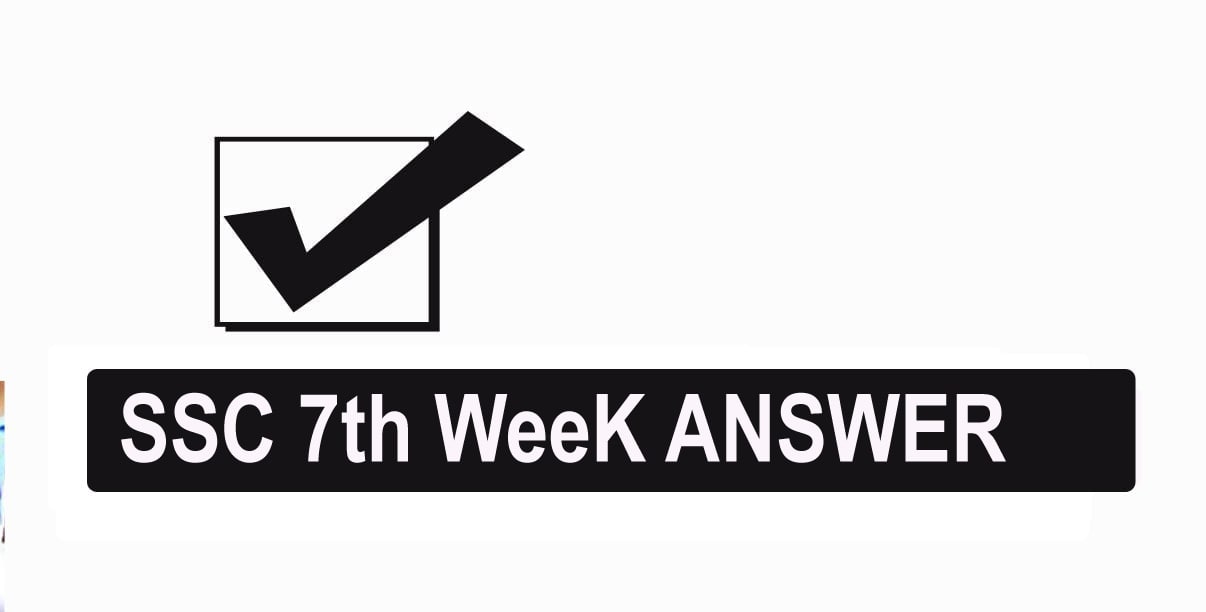 SSC 7th Week Assignment Answer 2022 PDF